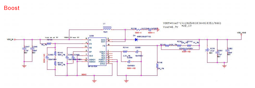 BHB68701 hash board boost circuit