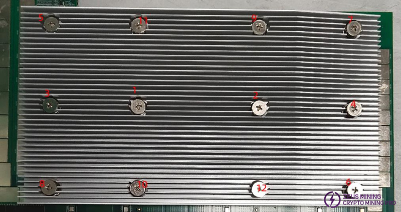 KS3L heat sink installation sequence