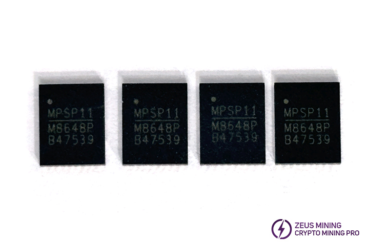 MPQ8648P chip on E9 Pro hash board
