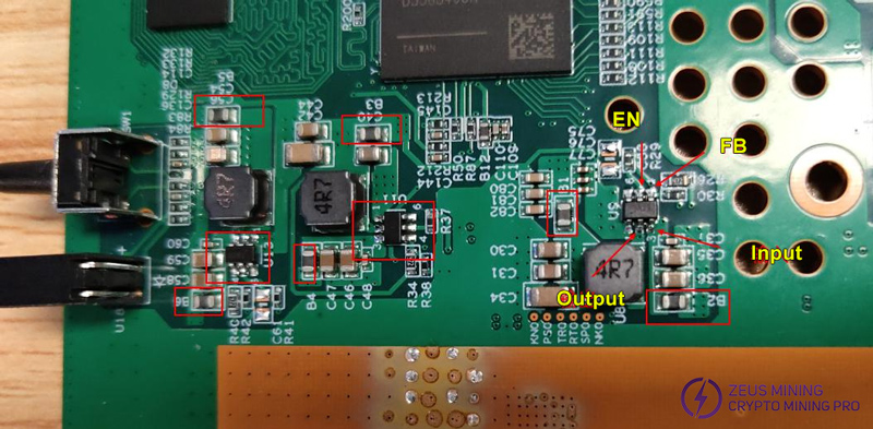 Detect the bead voltage of BL8033 powering chip