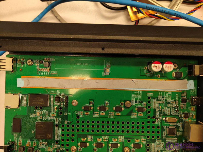 install KS0 ASIC chip thermal pad