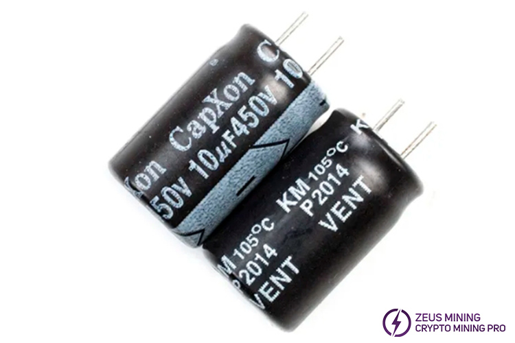 CapXon 10uF450V capacitor for PSU repair