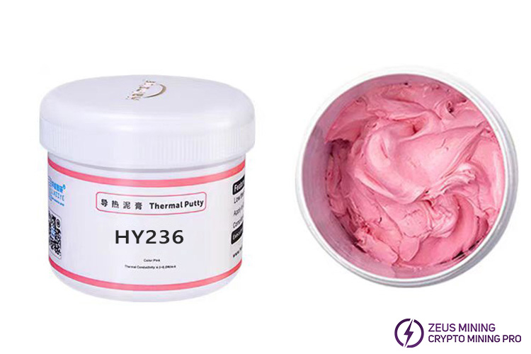 HY236 pink thermal putty 6W