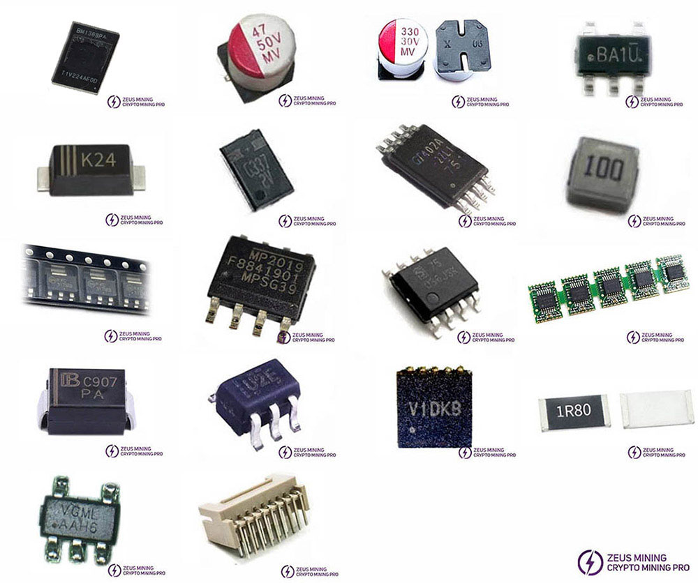 S21 hashboard replacement list with BM1368PA ASIC chip