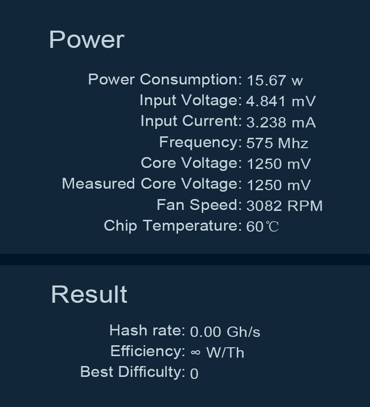 LV06 miner hash rate is 0