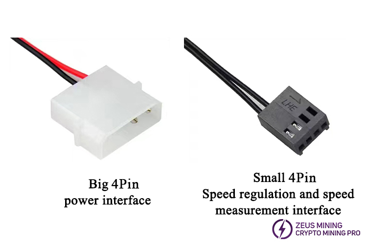 Miner water cooling water pump interface port