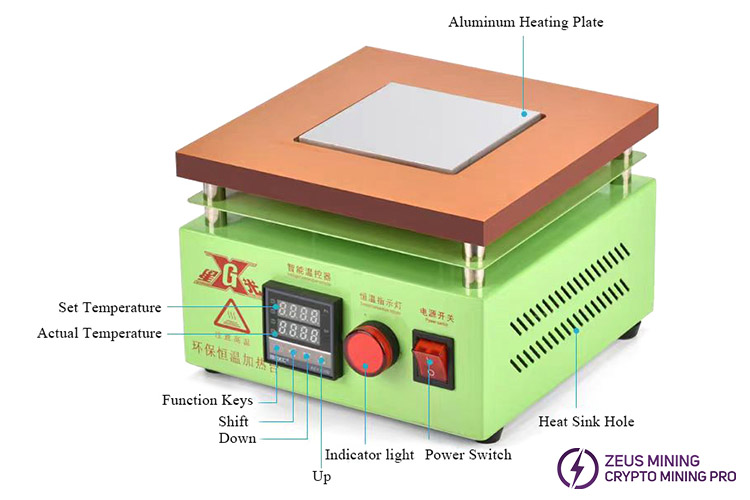 preheating table struction