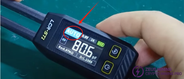 LCR-ST1 intelligent tweezers test mode