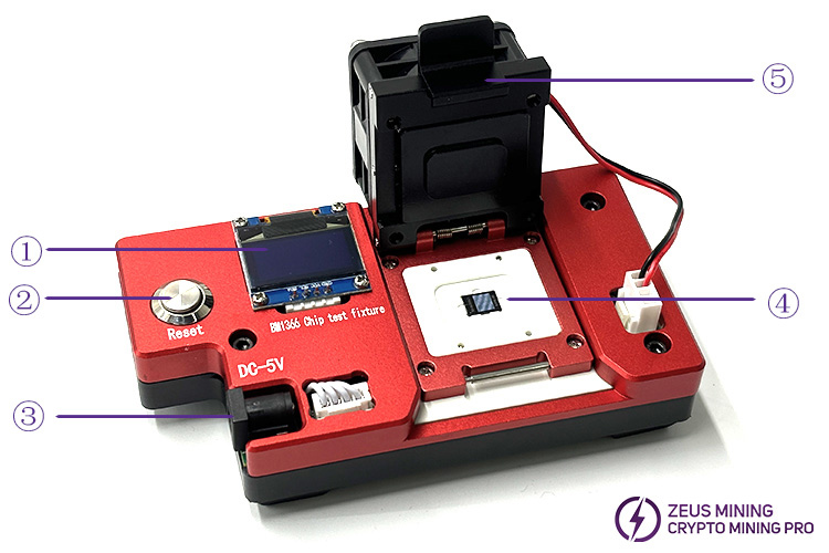 Antminer BM1366 ASIC chip tester