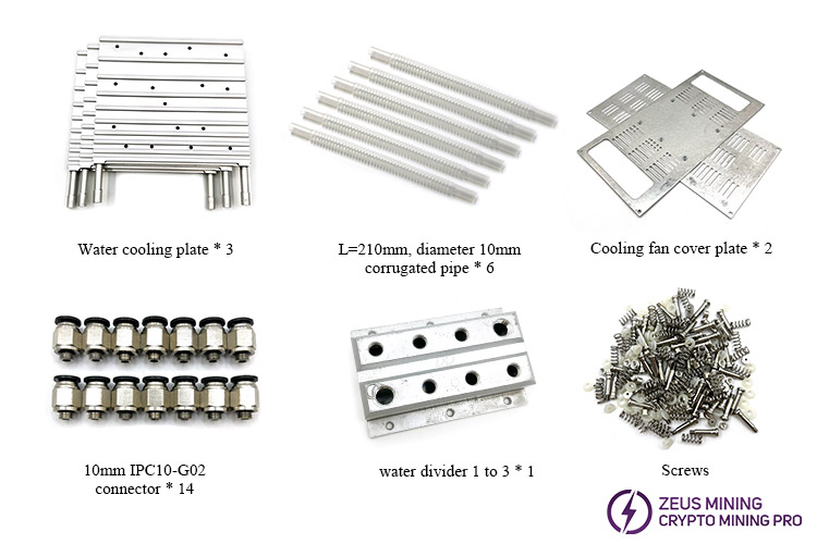 Antminer S19jpro+ upgraded water cooling kit