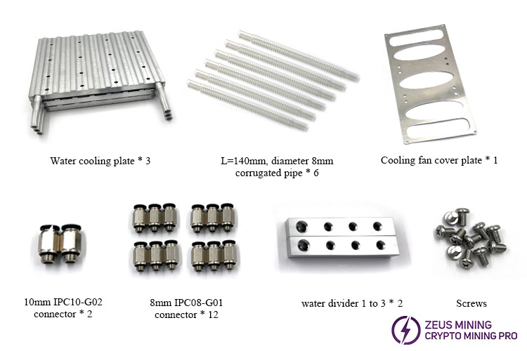 S19 95T water cooled heat sink radiator