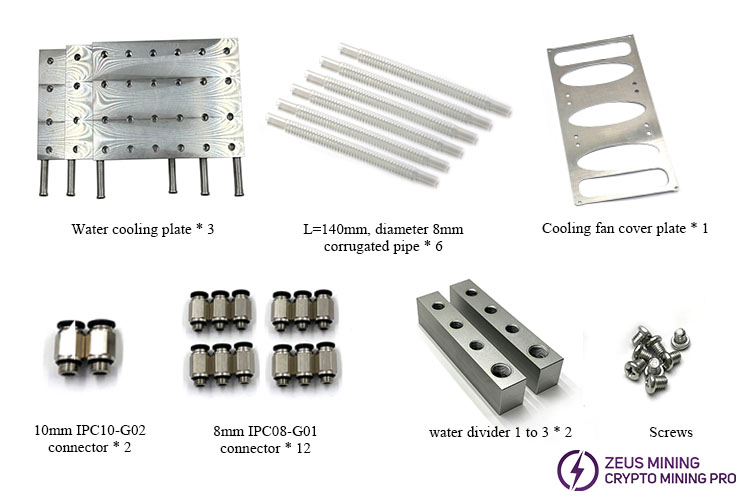 S19pro 114 ASIC chip liquid cold plate