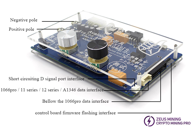 A320X hash board test fixture without screen version