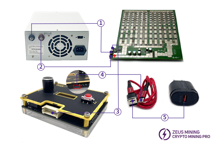 Antminer ASIC repair diagnostics tester for hash board repair