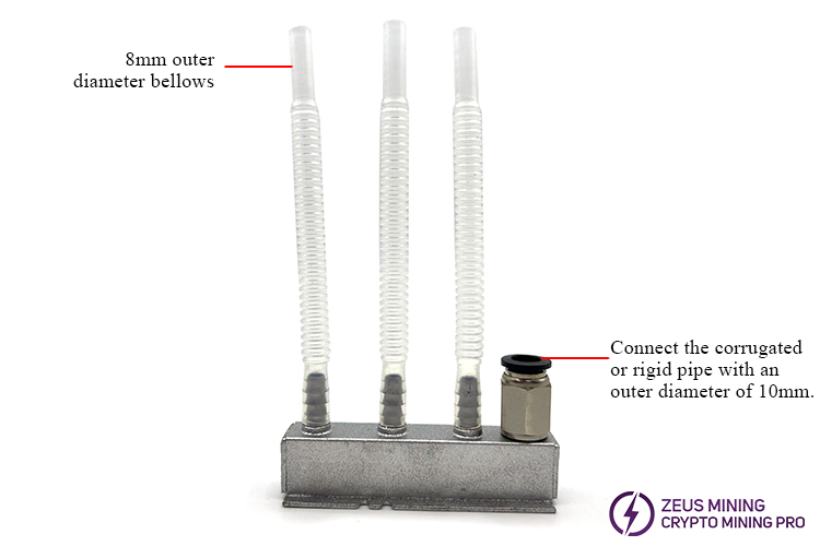 1 to 3 manifold water separator