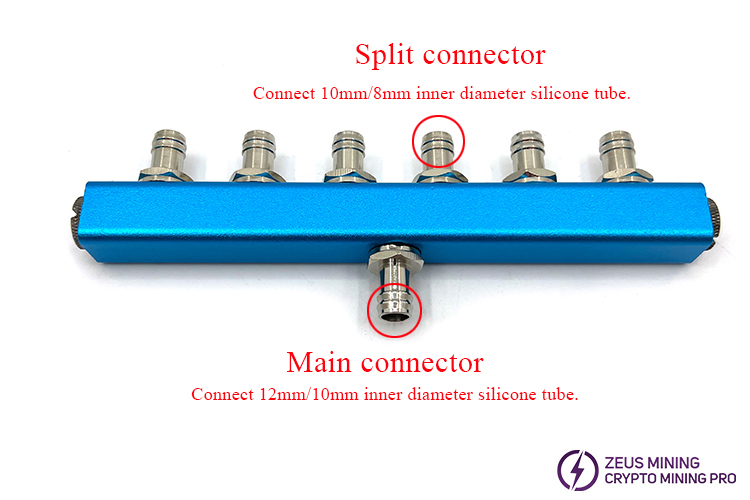 liquid diverter separator copper manifold