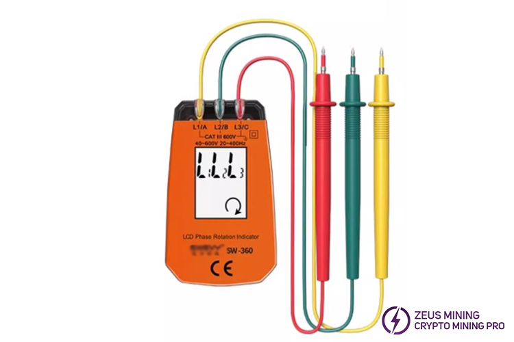 SW-360 3 phase rotation meter