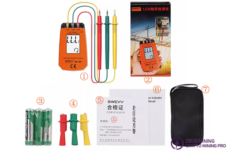 LCD phase rotation indicator lists