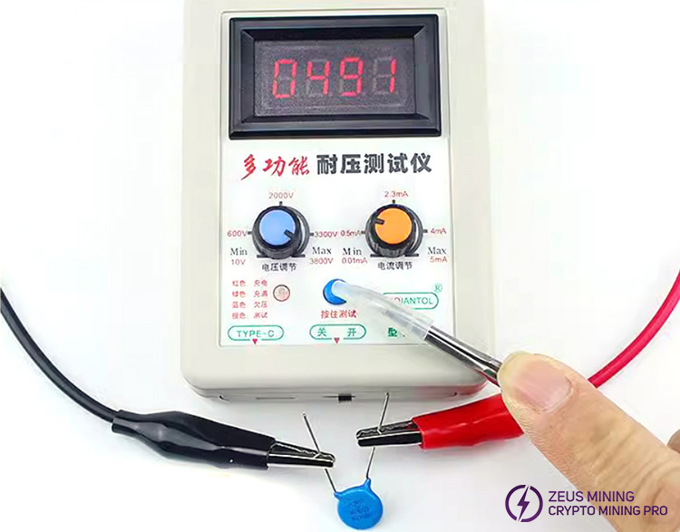 withstand voltage test of 1000V varistor