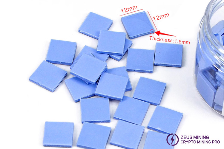 soft silicone thermal conductive pad for chips repair