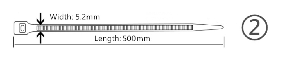 450mm nylon cable tie