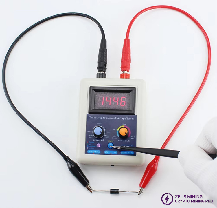 withstand voltage test of 1000V diode