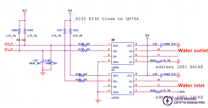 S21 hydro hash board temp sensor circuit diagram