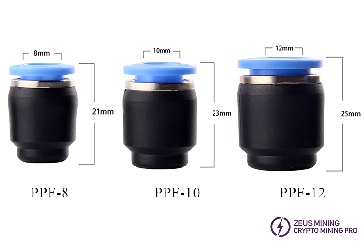 8mm 10mm 12mm pneumatic plug fittings