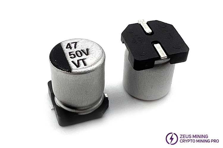 47uF 50VDC Aluminum electrolytic capacitors