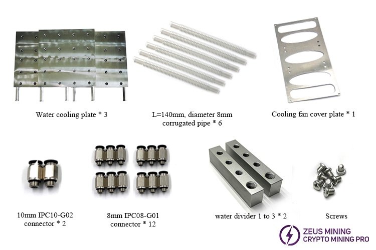 upgrade Antminer KS5 KS5pro water cooling plate kit