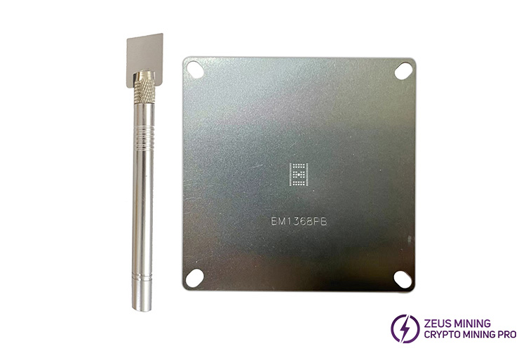 Antminer BM1368PB chip tin tool stencil for S21