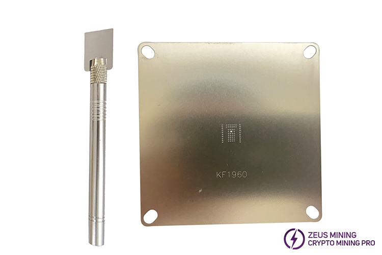 Whatsminer KF1960 chip tin fixture stencil