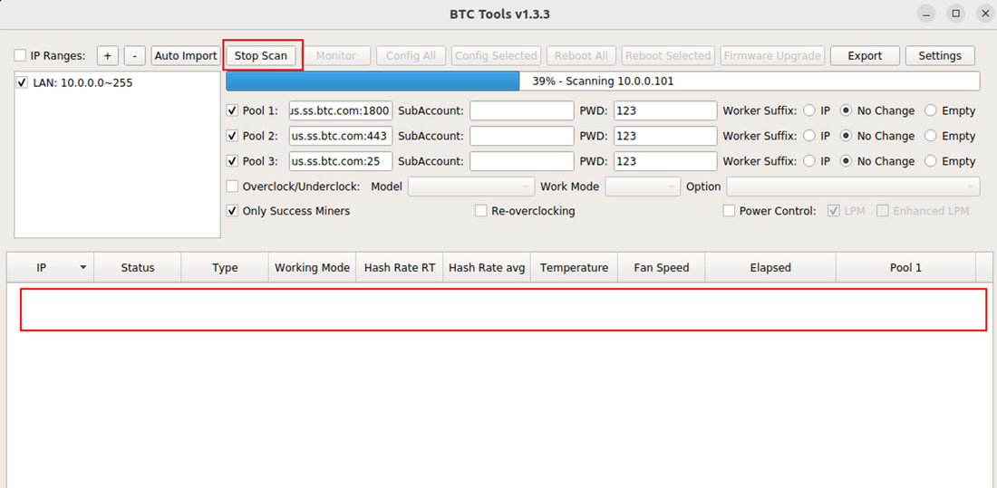 BTC Tools IP Scan