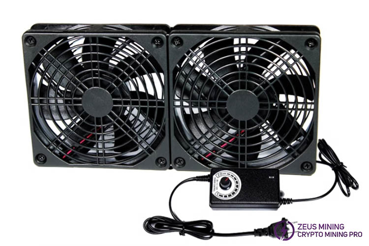 dual 12cm cooling fan dock