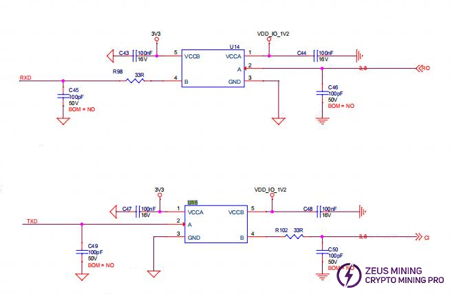 S21 Pro TX and RX signal level conversion chip