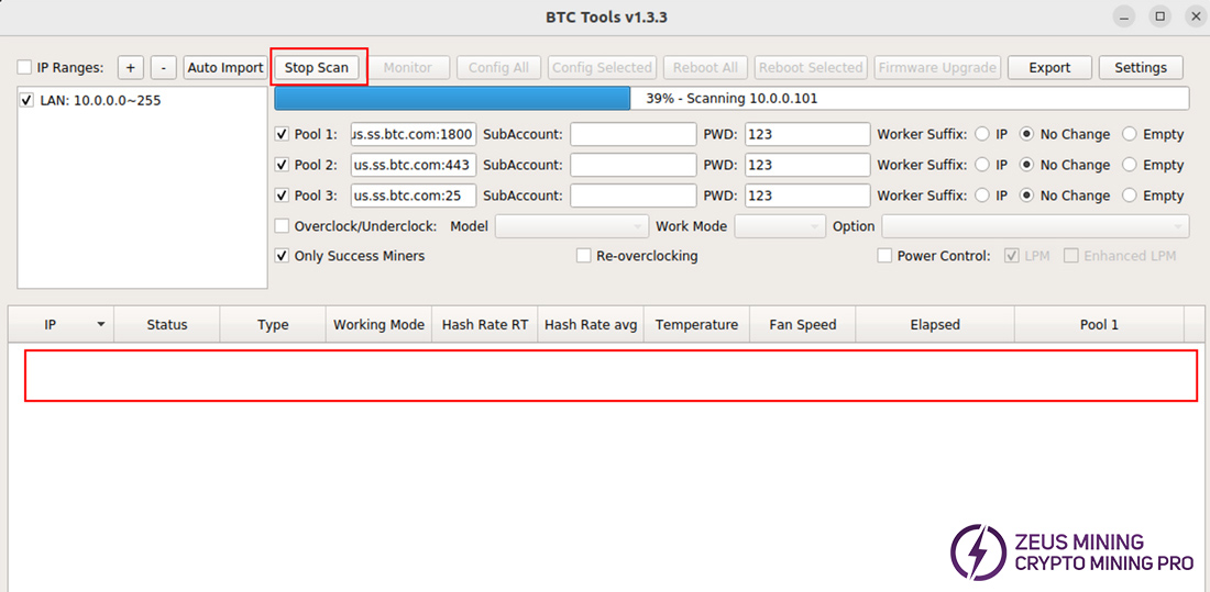 BTC Tools IP Scan