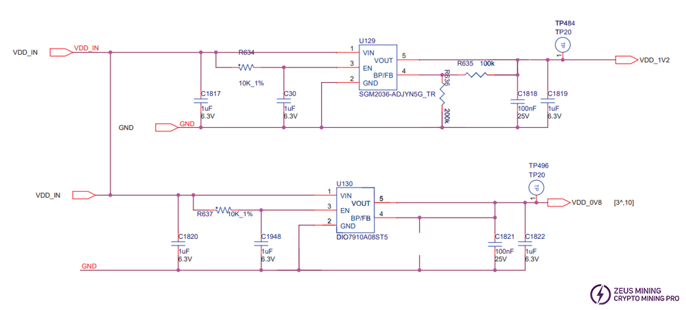 S19xp LDO circuit schematic