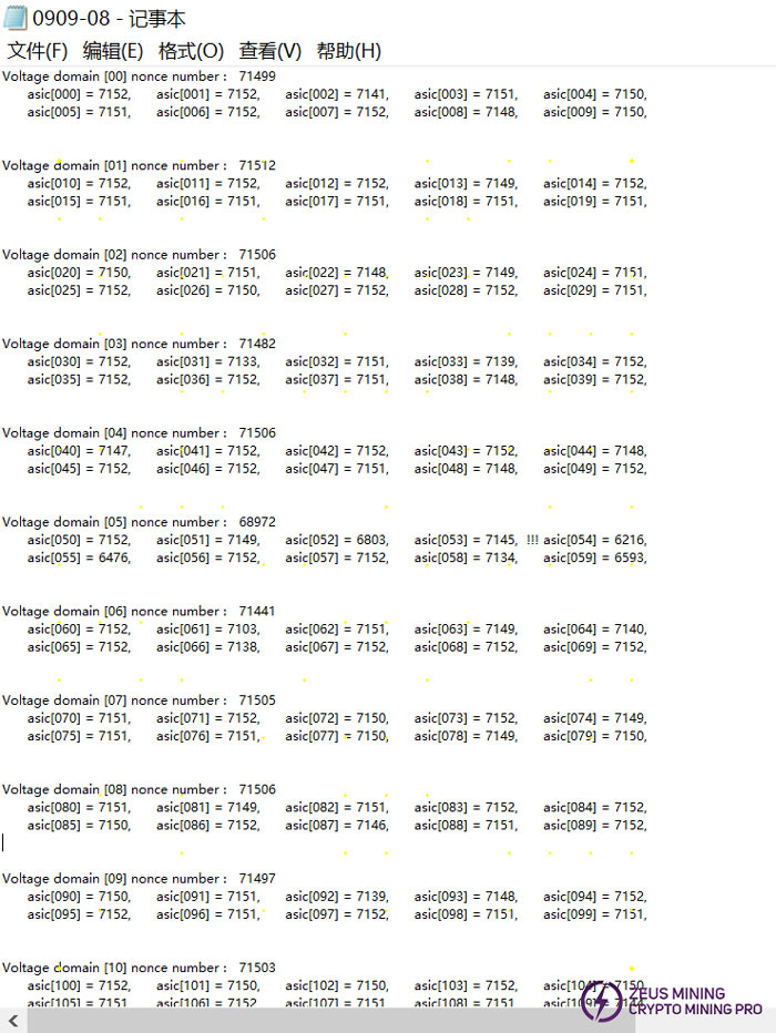 Bitmain S19xp kernel log