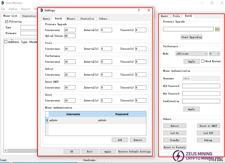 InnoMonitor_x64 batch management program