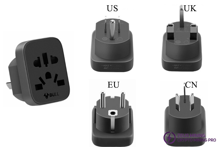 international wall charger AC plug adaptor