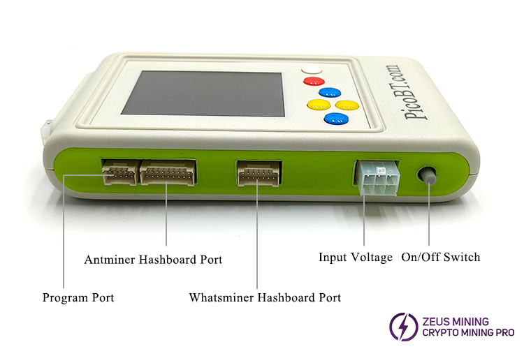 PicoBT tester function button