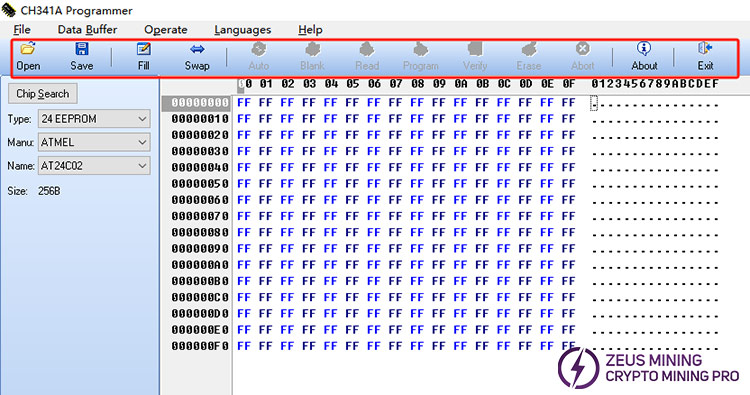 EEPROM CH341A programmer use