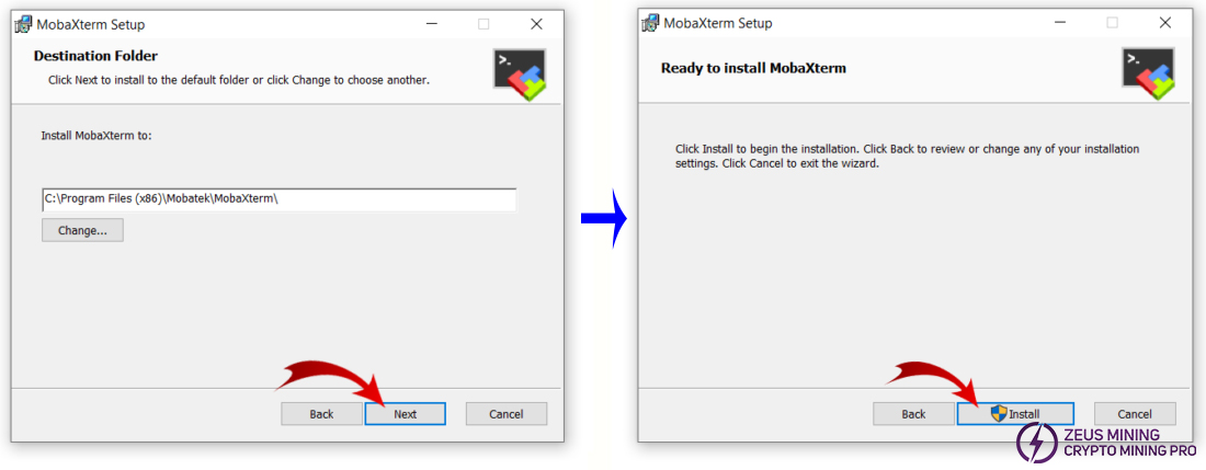 MobaXterm for Whatsminer remote management