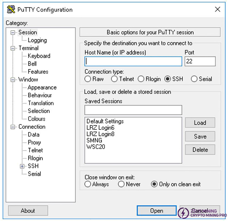 use Putty to manage Antminer