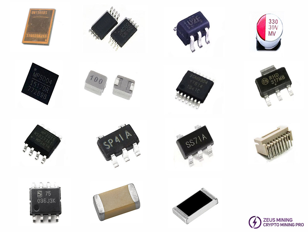 repair S19k pro hash board parts lists