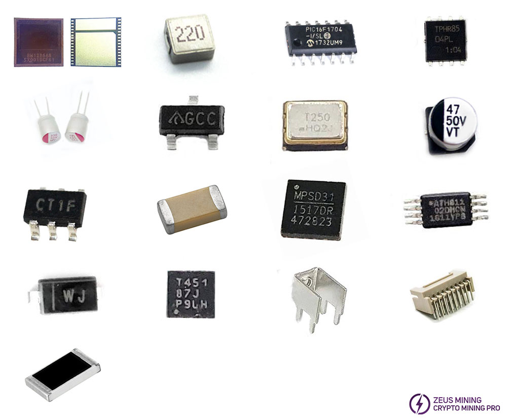 T17e hash board replacement parts list