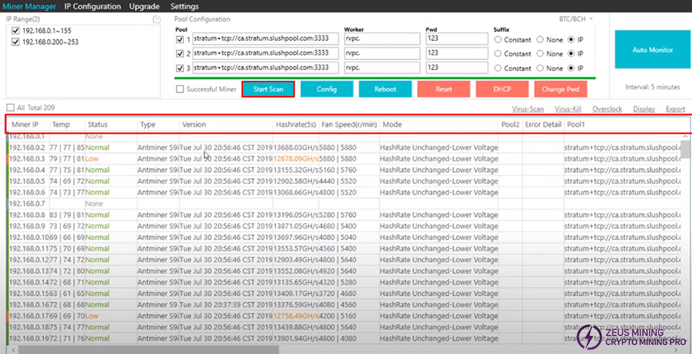 Bitmain APMinerTool usage