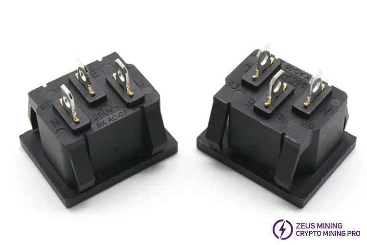 AC-05 power socket 3 pin connector