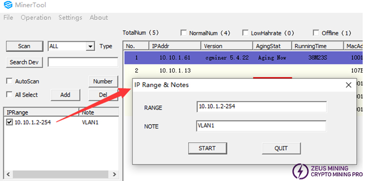 iBeLink scan ip address