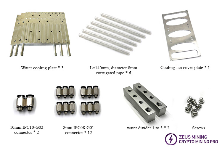 water cooling plate parts for S19kpro miner